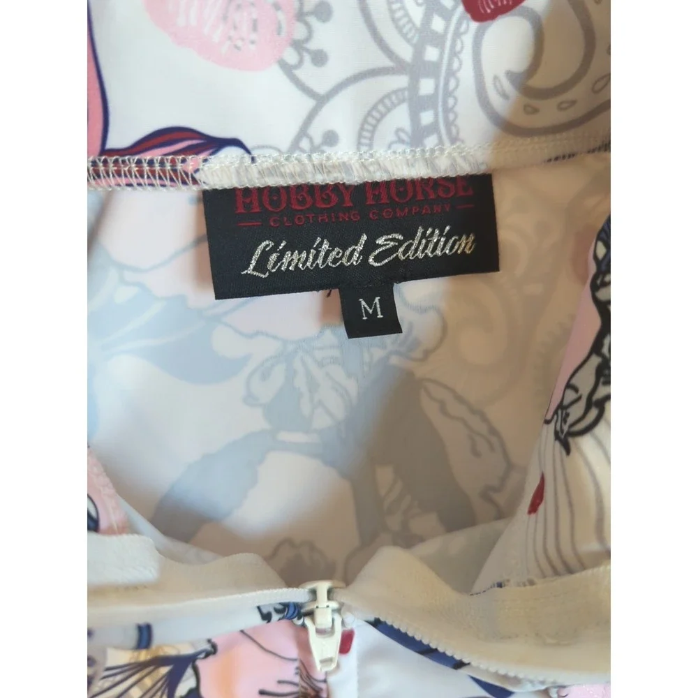 Hobby Horse Limited Edition Western Show Shirt Women M Lilies Rodeo Cowgirl - Picture 3 of 11
